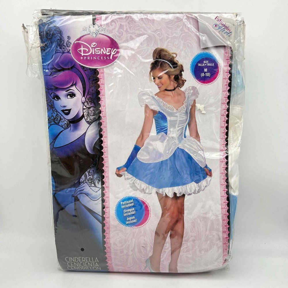 New Disney Cinderella Princess Costume - Size M
